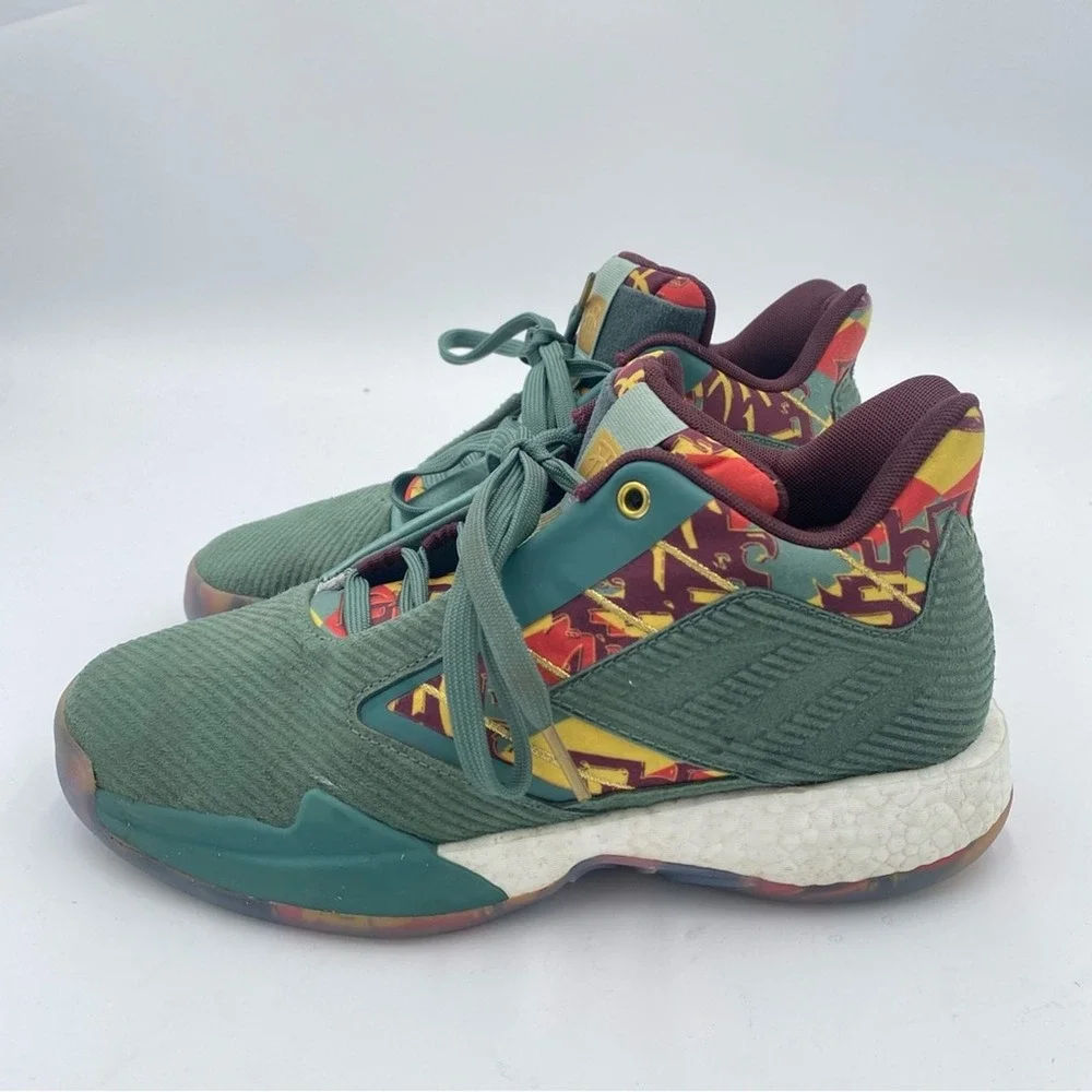 Adidas T-Mac Millennium Collegiate Green‎ Gold Basketball Shoes FW8548 Mens 6.5
